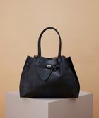 【トプカピ/TOPKAPI】の【TREASURE TOPKAPI】シュリンクレザー ベルトデザインA4トートバッグ ブラック|ID: prp329100004479852 ipo3291000000034398278