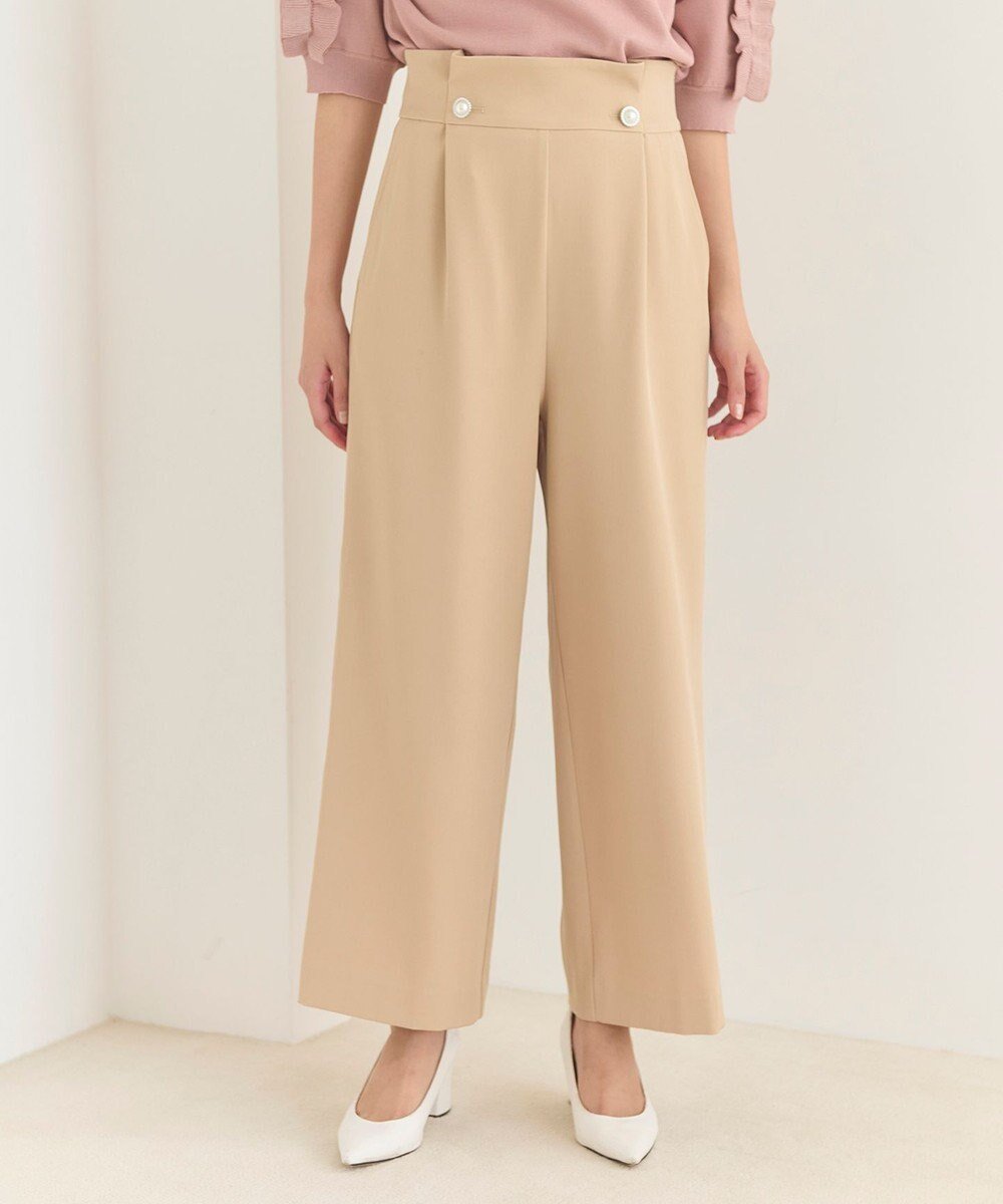 【フェルゥ/Feroux】の【洗える】ウエストタックワイドパンツ 人気、トレンドファッション・服の通販 founy(ファニー) 　ファッション　Fashion　レディースファッション　Fashion for Women　パンツ　Pants & Trousers　スマート　Smart, Elegant　フェミニン　Feminine, Girly　フラット　Flat, Flat Shoes　ワイド　Wide, Wide Fit　ワンポイント　One Point, Statement Accent　洗える　Machine Washable　A/W・秋冬　Autumn/Winter　 other-1|ID: prp329100004480177 ipo3291000000036255985