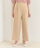 【フェルゥ/Feroux】の【洗える】ウエストタックワイドパンツ 人気、トレンドファッション・服の通販 founy(ファニー) ファッション Fashion レディースファッション Fashion for Women パンツ Pants & Trousers スマート Smart, Elegant フェミニン Feminine, Girly フラット Flat, Flat Shoes ワイド Wide, Wide Fit ワンポイント One Point, Statement Accent 洗える Machine Washable A/W・秋冬 Autumn/Winter thumbnail ベージュ系|ID: prp329100004480177 ipo3291000000036255986