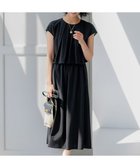 【23区/NIJYUSANKU】の【洗える】ドライコットンジャージー レイヤードワンピース ブラック系|ID: prp329100004480336 ipo3291000000031963608