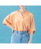 【エニー/ANY】の【新色追加】スキッパーネック袖タックブラウス 人気、トレンドファッション・服の通販 founy(ファニー) ファッション Fashion レディースファッション Fashion for Women トップス・カットソー Cut & Sew Tops シャツ・ブラウス・オフィスカジュアル Elegant Blouses & Button-Ups スキッパー Skipper, Open Collar ストライプ Stripe, Striped Pattern デニム Denim, Jeans Material フェミニン Feminine, Girly 夏 Summer 春 Spring S/S・春夏 SS, Spring/Summer, Warm Season 無地 Plain, Solid Color thumbnail オレンジ|ID: prp329100004480714 ipo3291000000033566436