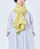 【アンドウール/AND WOOL】の〈上質な素材と手仕事から生まれた優しいニット〉カシミヤ100%の大判ストール イエロー|ID: prp329100004480747 ipo3291000000031875230