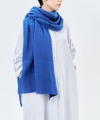 【アンドウール/AND WOOL】の〈上質な素材と手仕事から生まれた優しいニット〉カシミヤ100%の大判ストール ブルー|ID: prp329100004480747 ipo3291000000031875231