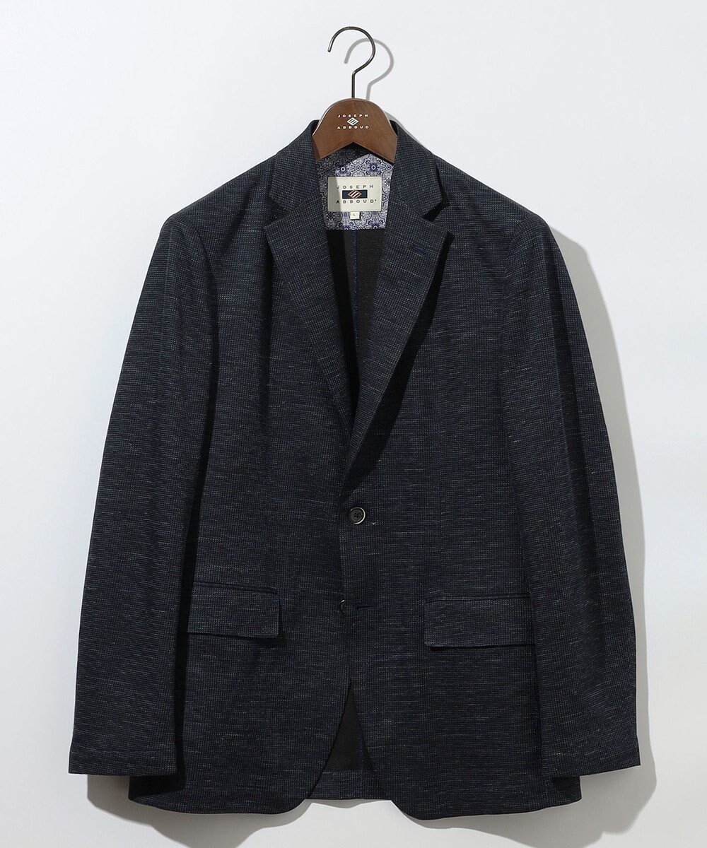 【ジョセフ アブード/JOSEPH ABBOUD / MEN】の【洗える・軽量・ストレッチ・速乾】ノルマンディーリネントップ ジャージー ジャケット インテリア・キッズ・メンズ・レディースファッション・服の通販 founy(ファニー) 　ファッション　Fashion　メンズファッション　MEN　アウター　Coats Outerwear/Men　テーラードジャケット　Tailored Jackets　春　Spring　洗える　Washable　軽量　Lightweight　ジャケット　Jacket　ジャージー　Jersey　ストライプ　Stripe　ストレッチ　Stretch　スラックス　Slacks　デニム　Denim　ファブリック　Fabric　フランス　France　メランジ　Melange　リネン　Linen　S/S・春夏　Ss・Spring/Summer　NEW・新作・新着・新入荷　New Arrivals　おすすめ　Recommend　夏　Summer　旅行　Travel　ビジネス 仕事 通勤　Business　ネイビー系|ID: prp329100004480761 ipo3291000000031589277