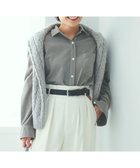 【23区/NIJYUSANKU】の【洗える】コットン コーデュロイ ブラウス ライトグレー系|ID: prp329100004480864 ipo3291000000031756543