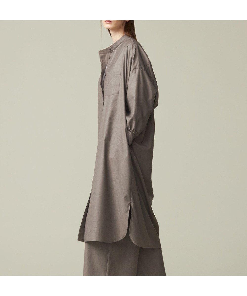【ジェイプレスヨークストリート/J.PRESS YORK STREET】の【WOMEN】バックドレープ シャツワンピース インテリア・キッズ・メンズ・レディースファッション・服の通販 founy(ファニー) 　ファッション　Fashion　レディースファッション　WOMEN　ワンピース　Dress　シャツワンピース　Shirt Dresses　おすすめ　Recommend　カーディガン　Cardigan　スタンダード　Standard　ツイル　Twill　ドレープ　Drape　夏　Summer　春　Spring　S/S・春夏　Ss・Spring/Summer　羽織　Haori　グレー系|ID: prp329100004480891 ipo3291000000031837734