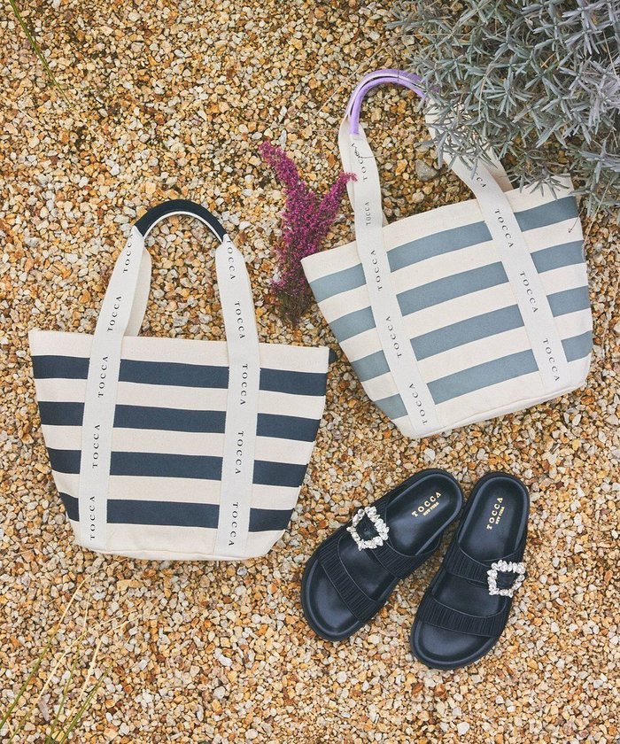 【トッカ/TOCCA】の【WEB&一部店舗限定】DANCING TOCCA BORDERTOTE トートバッグ インテリア・キッズ・メンズ・レディースファッション・服の通販 founy(ファニー) https://founy.com/ ファッション Fashion レディースファッション WOMEN バッグ Bag クラウン Crown シューズ Shoes シンプル Simple スポーツ Sports 財布 Wallet ビーチ Beach フェミニン Feminine フォルム Form プリント Print ボーダー Border ポケット Pocket リゾート Resort リュクス Luxe おすすめ Recommend 夏 Summer 旅行 Travel |ID: prp329100004480911 ipo3291000000031973111