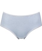 【ウィング/Wing】のショーツ 綿混(身生地部) ここちよいフィット感 ムレにくい(身生地部) 【デイリーフィット 綿混ボーダー】 はきこみ丈ふつう EC2650 ウイング/ワコール グレイッシュブルー|ID: prp329100004481203 ipo3291000000032365362