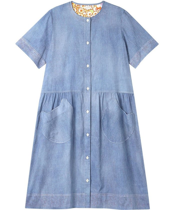【ツモリチサト スリープ/tsumori chisato SLEEP】のツモリチサト ワンピース 5分袖 半袖 綿100%(本体) 楊柳素材 ロング丈(ふくらはぎ付近) レディース UNT149 /ワコール インテリア・キッズ・メンズ・レディースファッション・服の通販 founy(ファニー) https://founy.com/ ファッション Fashion レディースファッション WOMEN ワンピース Dress デニム Denim ネコ Cat パジャマ Pajamas ポケット Pocket ロング Long 半袖 Short Sleeve |ID: prp329100004481272 ipo3291000000031792475