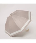 【アンビリオン/UNBILLION】のカシュネ cachenez / 【晴雨兼用】【日傘】UV カット率99%以上 PU切り継ぎボーダーバルーンショートパラソル ダークベージュ|ID: prp329100004481277 ipo3291000000032599840