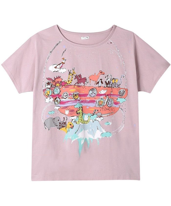 【ツモリチサト スリープ/tsumori chisato SLEEP】のツモリチサト トップス ルームウエア 4分袖 綿100%(本体) 天竺素材 レディース UTT147 /ワコール インテリア・キッズ・メンズ・レディースファッション・服の通販 founy(ファニー) https://founy.com/ ファッション Fashion レディースファッション Ladies' Fashion Online トップス・カットソー Tops/Tshirt ハンド Hand パジャマ Pajamas プリント Print |ID: prp329100004481283 ipo3291000000032677873