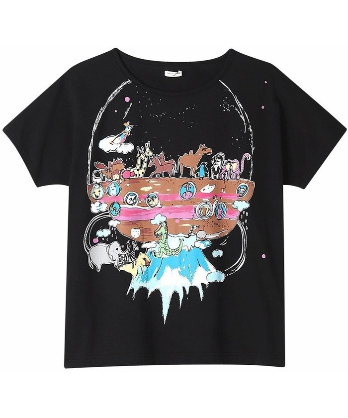【ツモリチサト スリープ/tsumori chisato SLEEP】のツモリチサト トップス ルームウエア 4分袖 綿100%(本体) 天竺素材 レディース UTT147 /ワコール インテリア・キッズ・メンズ・レディースファッション・服の通販 founy(ファニー) https://founy.com/ ファッション Fashion レディースファッション Fashion for Women トップス・カットソー Cut & Sew Tops ハンド Hand, Handmade パジャマ Pajamas, Sleepwear プリント Print, Printed Pattern |ID: prp329100004481283 ipo3291000000033569888