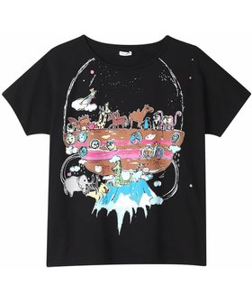 【ツモリチサト スリープ/tsumori chisato SLEEP】のツモリチサト トップス ルームウエア 4分袖 綿100%(本体) 天竺素材 レディース UTT147 /ワコール 人気、トレンドファッション・服の通販 founy(ファニー) ファッション Fashion レディースファッション Fashion for Women トップス・カットソー Cut & Sew Tops ハンド Hand, Handmade パジャマ Pajamas, Sleepwear プリント Print, Printed Pattern |ID:prp329100004481283