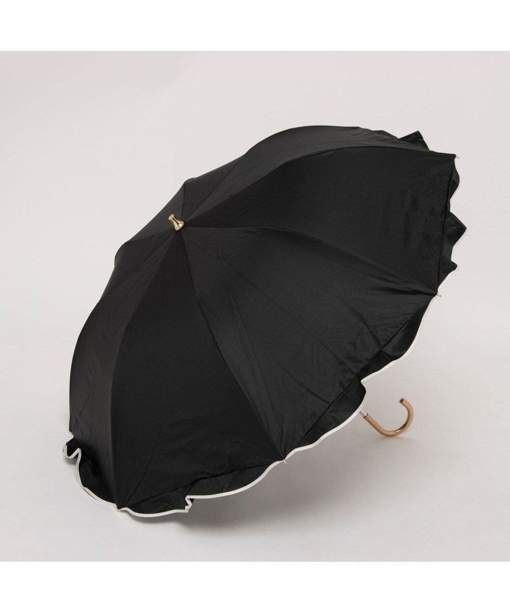 【アンビリオン/UNBILLION】のカシュネ cachenez / 【晴雨兼用】【日傘】 UV カット率99%以上 PUへプラムトップレス折りたたみ傘 インテリア・キッズ・メンズ・レディースファッション・服の通販 founy(ファニー) 　ファッション　Fashion　レディースファッション　WOMEN　傘 / レイングッズ　Umbrellas/Rainwear　アクセサリー　Accessories　傘　Umbrella　スカーフ　Scarf　ハンド　Hand　ペプラム　Peplum　帽子　Hat　日傘　Parasol　モチーフ　Motif　再入荷　Restock/Back In Stock/Re Arrival　ブラック|ID: prp329100004481290 ipo3291000000031794107