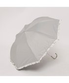 【アンビリオン/UNBILLION】のカシュネ cachenez / 【晴雨兼用】【日傘】UV カット率99%以上 PUバイカラーフリルトップレス折りたたみ傘 GY|ID: prp329100004481297 ipo3291000000031832966