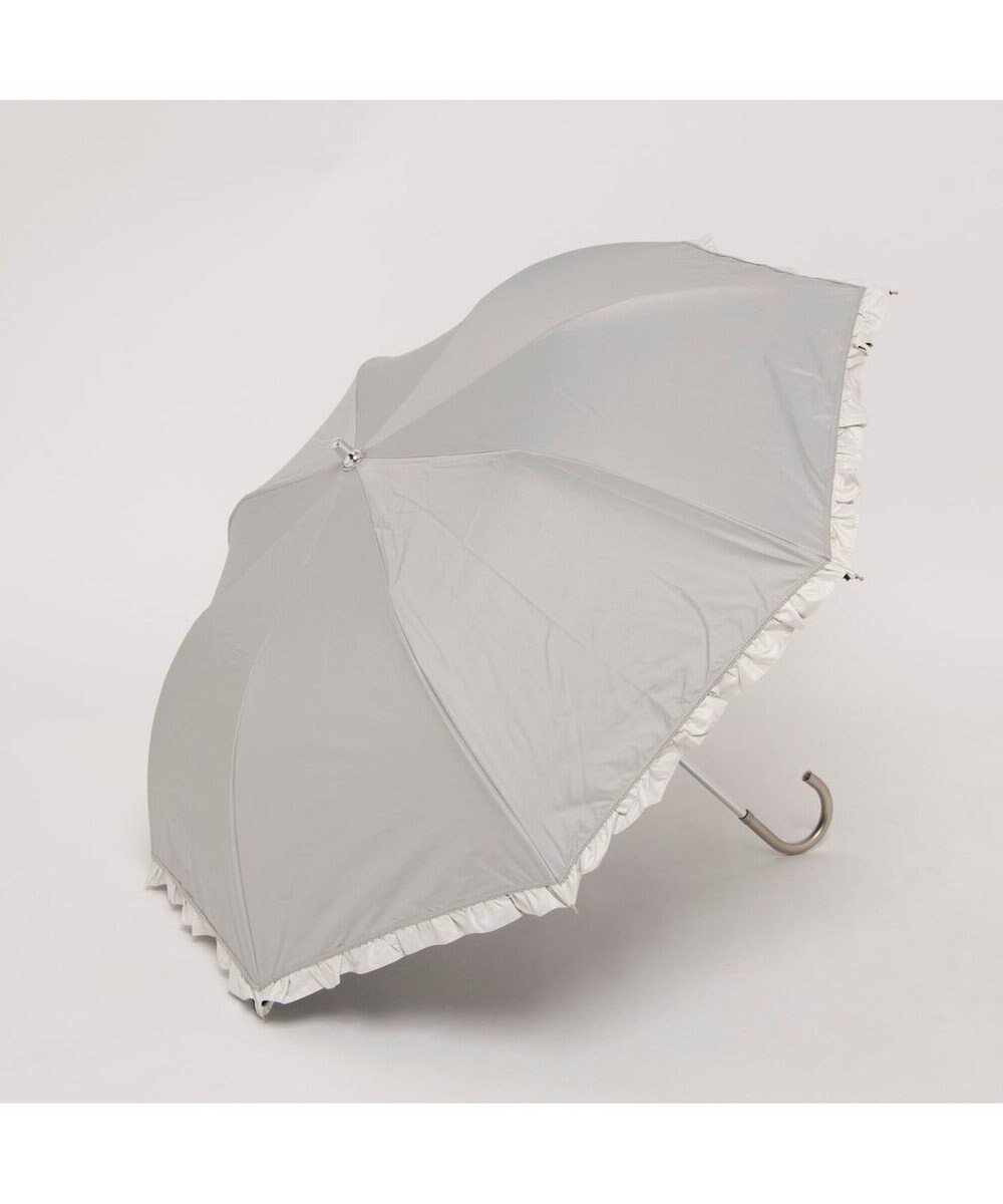 【アンビリオン/UNBILLION】のカシュネ cachenez / 【晴雨兼用】【日傘】UV カット率99%以上 PUバイカラーフリルトップレス折りたたみ傘 インテリア・キッズ・メンズ・レディースファッション・服の通販 founy(ファニー) 　ファッション　Fashion　レディースファッション　WOMEN　傘 / レイングッズ　Umbrellas/Rainwear　アクセサリー　Accessories　傘　Umbrella　スカーフ　Scarf　ハンド　Hand　帽子　Hat　日傘　Parasol　モチーフ　Motif　再入荷　Restock/Back In Stock/Re Arrival　GY|ID: prp329100004481297 ipo3291000000031832966