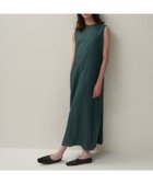 【エイトン/ATON】のNATURAL DYED LINEN LAWN タックドレス GREEN|ID: prp329100004481374 ipo3291000000032370470