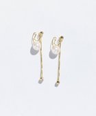 【フィービィー/phoebe】のロングバックモチーフイヤリング パール×ビジュー クリア|ID: prp329100004481399 ipo3291000000031593050
