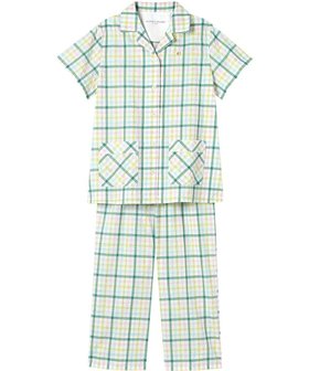 【ツモリチサト スリープ/tsumori chisato SLEEP】のツモリチサト パジャマ 4分袖 9分丈 綿混(本体) ローン素材 レディース UDT155 /ワコール 人気、トレンドファッション・服の通販 founy(ファニー) ファッション Fashion レディースファッション WOMEN トップス・カットソー Tops/Tshirt チェック Check ネコ Cat パジャマ Pajamas ボトム Bottom ワンポイント One Point |ID:prp329100004481445