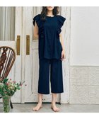 【ワコール/WACOAL】のワコール_リラックス&スリープ パジャマ 1分袖 7分丈 綿100%(本体) 楊柳素材 レディース KDT110 /ワコール コン|ID: prp329100004481449 ipo3291000000031833418