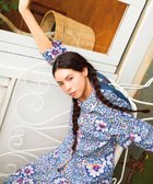 【ツモリチサト スリープ/tsumori chisato SLEEP】のツモリチサト パジャマ 9分袖 長袖 9分丈 綿100%(本体) 楊柳素材 レディース UDT243 /ワコール ブルー|ID: prp329100004481465 ipo3291000000031833436