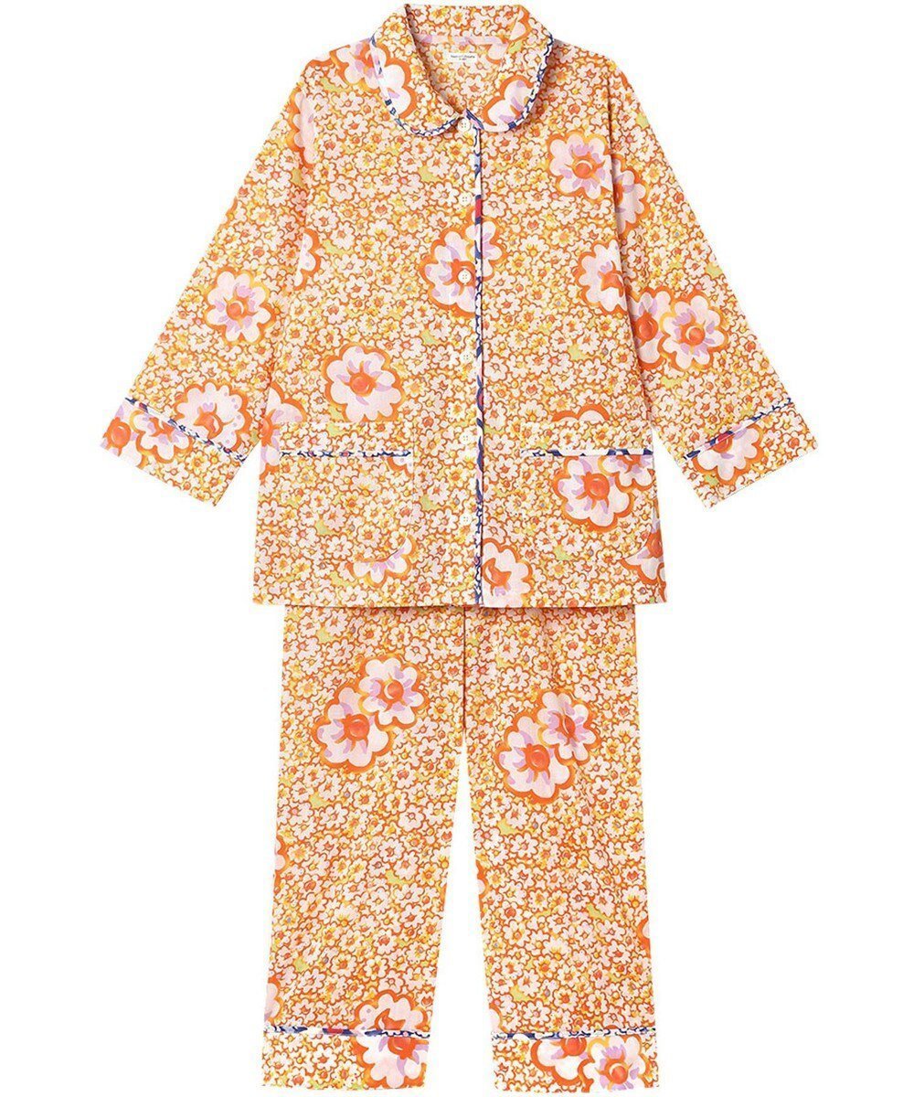 【ツモリチサト スリープ/tsumori chisato SLEEP】のツモリチサト パジャマ 9分袖 長袖 9分丈 綿100%(本体) 楊柳素材 レディース UDT243 /ワコール インテリア・キッズ・メンズ・レディースファッション・服の通販 founy(ファニー) 　ファッション　Fashion　レディースファッション　WOMEN　トップス・カットソー　Tops/Tshirt　おすすめ　Recommend　パジャマ　Pajamas　ボトム　Bottom　マーガレット　Margaret　夏　Summer　春　Spring　秋　Autumn/Fall　長袖　Long Sleeve　オレンジ|ID: prp329100004481465 ipo3291000000031833437