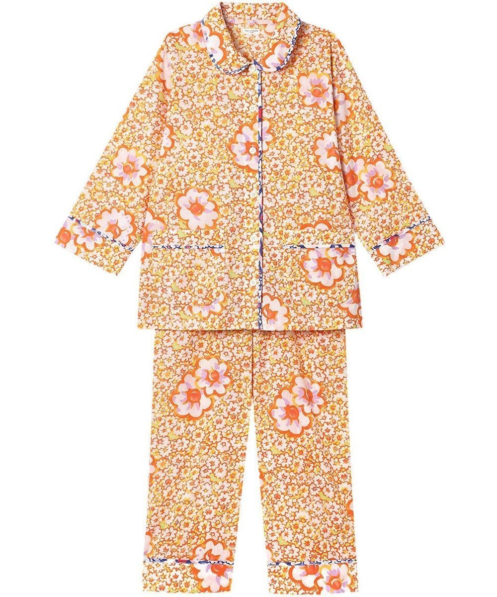 【ツモリチサト スリープ/tsumori chisato SLEEP】のツモリチサト パジャマ 9分袖 長袖 9分丈 綿100%(本体) 楊柳素材 レディース UDT243 /ワコール インテリア・キッズ・メンズ・レディースファッション・服の通販 founy(ファニー) 　ファッション　Fashion　レディースファッション　Ladies' Fashion Online　トップス・カットソー　Tops/Tshirt　おすすめ　Recommend　パジャマ　Pajamas　ボトム　Bottom　マーガレット　Margaret　夏　Summer　春　Spring　秋　Autumn/Fall　長袖　Long Sleeve　オレンジ|ID: prp329100004481465 ipo3291000000032650172