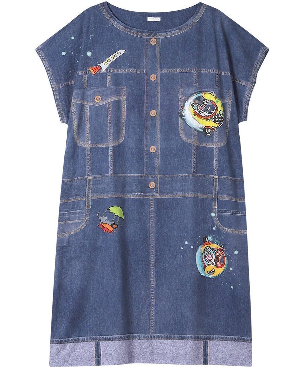 【ツモリチサト スリープ/tsumori chisato SLEEP】のツモリチサト トップス ルームウエア 3分袖 半袖 綿100%(本体) 楊柳素材 チュニック レディース UNT148 /ワコール インテリア・キッズ・メンズ・レディースファッション・服の通販 founy(ファニー) 　ファッション　Fashion　レディースファッション　Ladies' Fashion Online　トップス・カットソー　Tops/Tshirt　チュニック　Tunic　パジャマ　Pajamas　ポケット　Pocket　半袖　Short Sleeve　コン|ID: prp329100004481469 ipo3291000000032644417