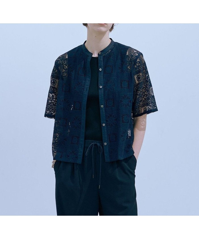 【ジェイ プレス/J.PRESS】の【洗える】モザイクレース ハーフスリーブ ブラウス インテリア・キッズ・メンズ・レディースファッション・服の通販 founy(ファニー) https://founy.com/ ファッション Fashion レディースファッション WOMEN トップス・カットソー Tops/Tshirt シャツ/ブラウス Shirts/Blouses スリーブ Sleeve デニム Denim ハーフ Half バランス Balance モザイク Mosaic モチーフ Motif ラッセル Russell リラックス Relax レース Race エレガント 上品 Elegant 再入荷 Restock/Back In Stock/Re Arrival 夏 Summer 春 Spring S/S・春夏 Ss・Spring/Summer 洗える Washable |ID: prp329100004481487 ipo3291000000032162186