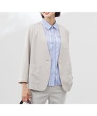【ジェイ プレス/J.PRESS】の【洗える】ストレッチ ノーカラー ジャケット グレージュ系|ID: prp329100004481488 ipo3291000000032662640