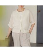 【ジェイ プレス/J.PRESS】の【洗える】PATTERN MESH ドルマンスリーブ カーディガン アイボリー系|ID: prp329100004481489 ipo3291000000031824630