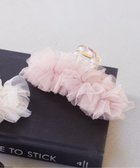 【メゾンドフルール/Maison de FLEUR】のチュールビジューバンスクリップ Pink|ID: prp329100004481540 ipo3291000000031593681