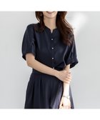 【エニィ スィス/any SiS】の【接触冷感・UVカット・速乾】スムージーポリエステル 2WAY ブラウス ネイビー|ID: prp329100004481545 ipo3291000000034295569