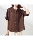 【エニィ スィス/any SiS】の【接触冷感・UVカット・速乾】スムージーポリエステル 2WAY ブラウス 【WEB限定】ブラウン|ID: prp329100004481545 ipo3291000000034295571