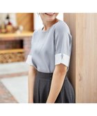 【ティアクラッセ/Tiaclasse】の【洗える】配色カフスニットトップス ブルー×サックス|ID: prp329100004481550 ipo3291000000031593718