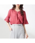 【エニィ スィス/any SiS】の【接触冷感・UVカット・速乾】スムージーポリエステル フレアスリーブ ブラウス レッド|ID: prp329100004481560 ipo3291000000034295592