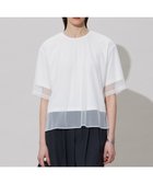 【アイシービー/iCB】の【接触冷感・UVケア・速乾・洗える】 チュールレイヤード カットソー オフホワイト系|ID: prp329100004481623 ipo3291000000031594098