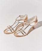 【アメリカンホリック/AMERICAN HOLIC】のナロークロスストラップサンダル Pink Gold|ID: prp329100004481635 ipo3291000000032088485