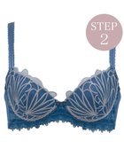 【ブラデリス ニューヨーク/BRADELIS New York】の【BRADELIS New York / 育乳補整ブラ・STEP2 寄せる】ローズステップ2ブラ24S1 脇高設計でスッキリ補正 ブルー|ID: prp329100004481952 ipo3291000000031897757