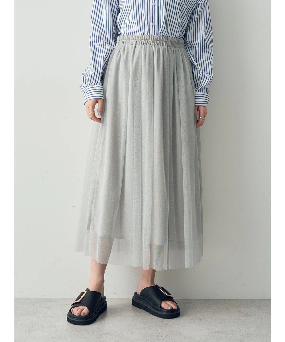 【イェッカ ヴェッカ/YECCA VECCA】のラメチュールギャザースカート 人気、トレンドファッション・服の通販 founy(ファニー) 　ファッション　Fashion　レディースファッション　WOMEN　スカート　Skirt　ギャザー　Gather　チュール　Tulle　トレンド　Trend　フレア　Flare　ポケット　Pocket　夏　Summer　春　Spring　S/S・春夏　Ss・Spring/Summer　 other-1|ID: prp329100004482095 ipo3291000000031865077