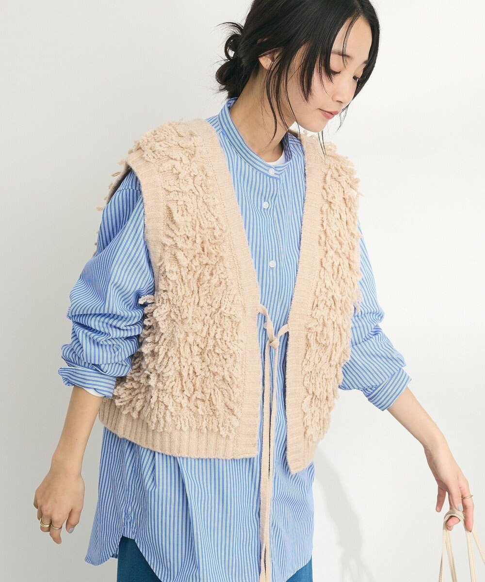 【クラフトスタンダードブティック/CRAFT STANDARD BOUTIQUE】のフリンジニットベスト インテリア・キッズ・メンズ・レディースファッション・服の通販 founy(ファニー) 　ファッション　Fashion　レディースファッション　WOMEN　アウター　Coat Outerwear　トップス・カットソー　Tops/Tshirt　ニット　Knit Tops　ベスト/ジレ　Gilets/Vests　2024年　2024　2024-2025秋冬・A/W　Aw/Autumn/Winter/Fw/Fall/2024-2025　おすすめ　Recommend　コンパクト　Compact　トレンド　Trend　ベスト　Vest　ポケット　Pocket　A/W・秋冬　Aw・Autumn/Winter・Fw・Fall-Winter　Beige|ID: prp329100004482290 ipo3291000000031930445