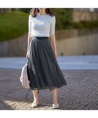【エニィファム/any FAM】の【ウエストゴム】プリーツチュールスカート 人気、トレンドファッション・服の通販 founy(ファニー) ファッション Fashion レディースファッション Fashion for Women スカート Skirts プリーツスカート / 上品フェミニンスタイル Pleated Skirts シアー Sheer, See-Through シンプル Simple, Minimal チュール Tulip, Tulip Motif フレア Flare, Flared プリーツ Pleats, Pleated 夏 Summer 春 Spring S/S・春夏 SS, Spring/Summer, Warm Season thumbnail チャコール|ID: prp329100004482396 ipo3291000000033648031