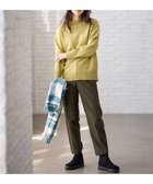 【エニィファム/any FAM】の【手洗い可/ウエストゴム】裏起毛ハイストレッチパンツ カーキ|ID: prp329100004482452 ipo3291000000032709540