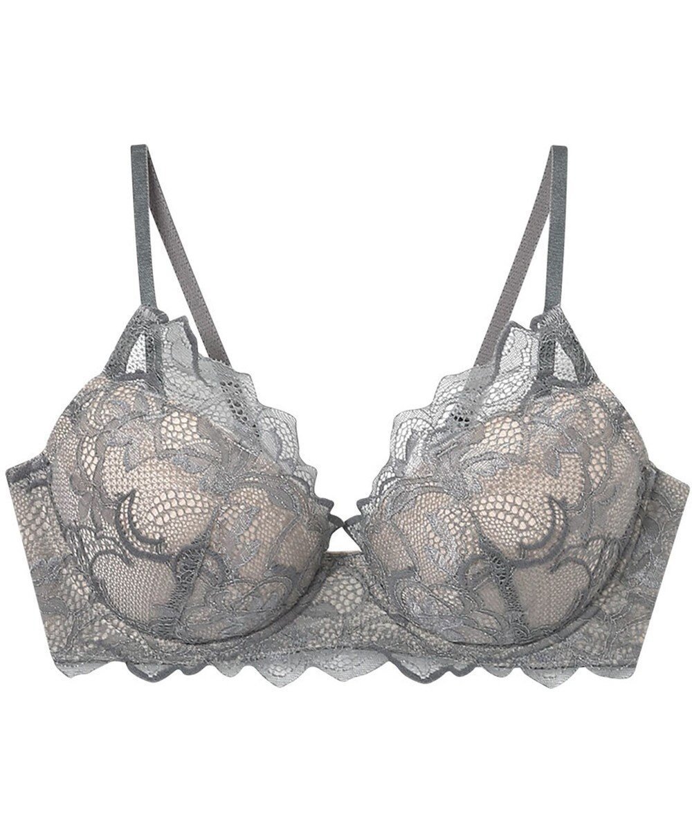 【ウィング/Wing】のブラジャー 立体感のあるバストをメイク ふっくらデコルテ きれいな谷間 ブラのズレ・浮きを軽減 【ハイライトブラ】 ブラ CB4000 ウイング/ワコール インテリア・キッズ・メンズ・レディースファッション・服の通販 founy(ファニー) 　ファッション　Fashion　レディースファッション　Fashion for Women　アンダー　Underwear Essentials　コレクション　Collection, Seasonal Line　デコルテ　Décolleté, Neckline　トレンド　Trend, Trending Now　フィット　Fit, Slim Fit　ブラジャー　Bra, Lingerie　ラップ　Wrap, Wrap Design　レース　Lace, Lace Fabric　ワイヤー　Wire, Wired Bra　再入荷　Restock / Back in Stock　グレー|ID: prp329100004482510 ipo3291000000032569454