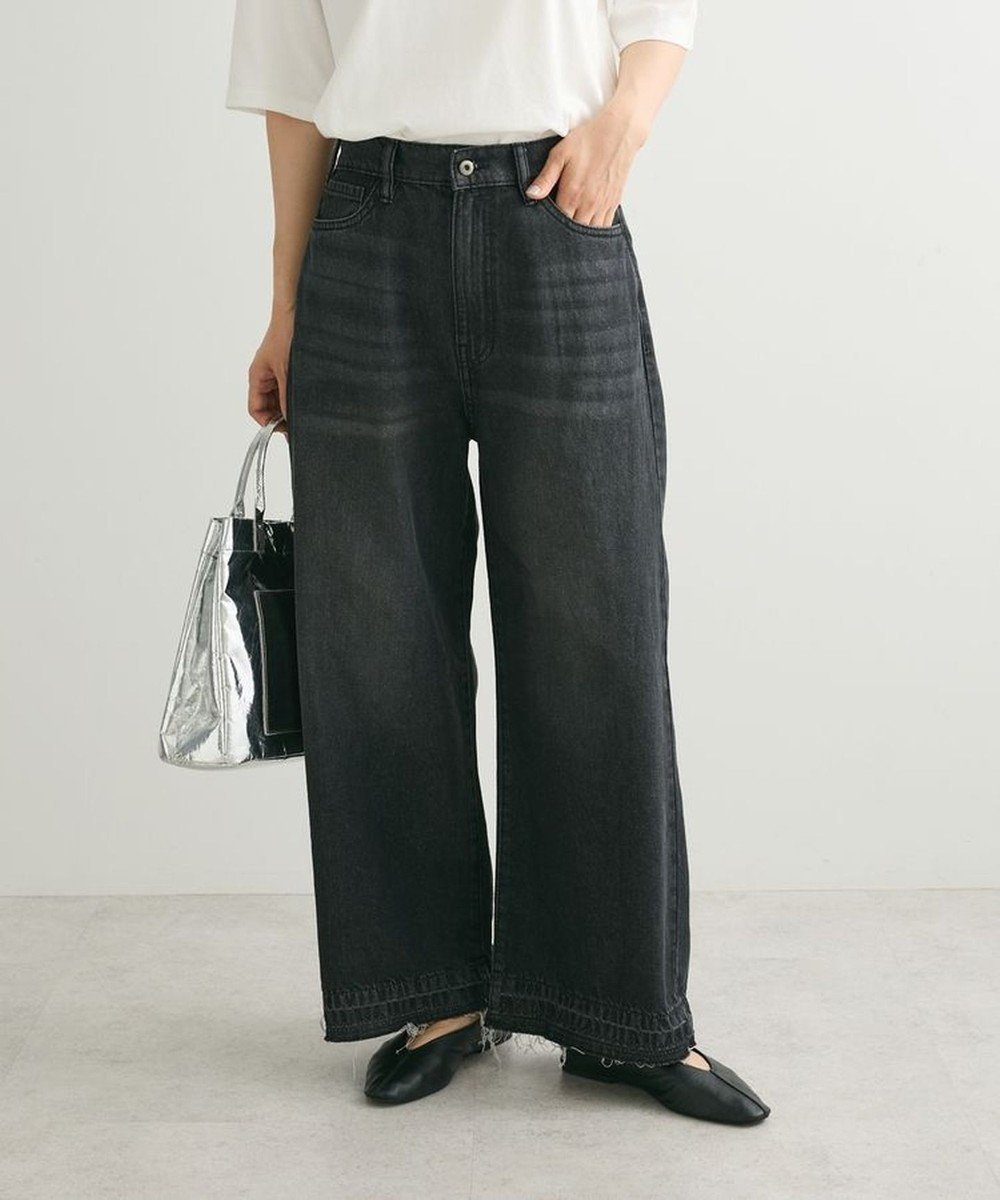 【グリーンパークス/Green Parks】のデニムバギーパンツ インテリア・キッズ・メンズ・レディースファッション・服の通販 founy(ファニー) 　ファッション　Fashion　レディースファッション　Fashion for Women　パンツ　Pants & Trousers　カットオフ　Cut-Off Design　デニム　Denim, Jeans Material　トレンド　Trend, Trending Now　フィット　Fit, Slim Fit　ベーシック　Basic, Essential　ポケット　Pocket, Pocket Detail　ヴィンテージ　Vintage Style　A/W・秋冬　Autumn/Winter　Black|ID: prp329100004482536 ipo3291000000033681844