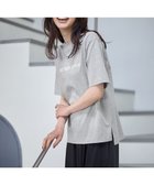 【エニィファム/any FAM】の【汗ジミ防止加工】シルケットスムース半袖ロゴTシャツ トップグレー|ID: prp329100004482551 ipo3291000000031982642