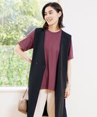 【アンフィーロ 自由区/UNFILO】の【接触冷感/吸水速乾】BEAUTY FORM フレアTシャツ ワイン系|ID: prp329100004482606 ipo3291000000031892711