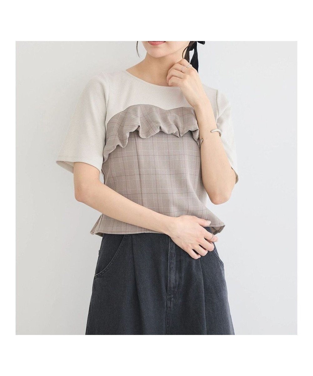 【アースミュージックアンドエコロジー/earth music&ecology】のドッキングビスチェプルオーバー 人気、トレンドファッション・服の通販 founy(ファニー) 　ファッション　Fashion　レディースファッション　WOMEN　トップス・カットソー　Tops/Tshirt　シャツ/ブラウス　Shirts/Blouses　ロング / Tシャツ　T-Shirts　プルオーバー　Pullover　カットソー　Cut and Sewn　ビスチェ　Bustier　カットソー　Cut And Sew　シャーリング　Shirring　シンプル　Simple　チェック　Check　ドッキング　Docking　ビスチェ　Bustier　フリル　Frills　ボトム　Bottom　ポケット　Pocket　A/W・秋冬　Aw・Autumn/Winter・Fw・Fall-Winter　 other-1|ID: prp329100004482665 ipo3291000000031942491