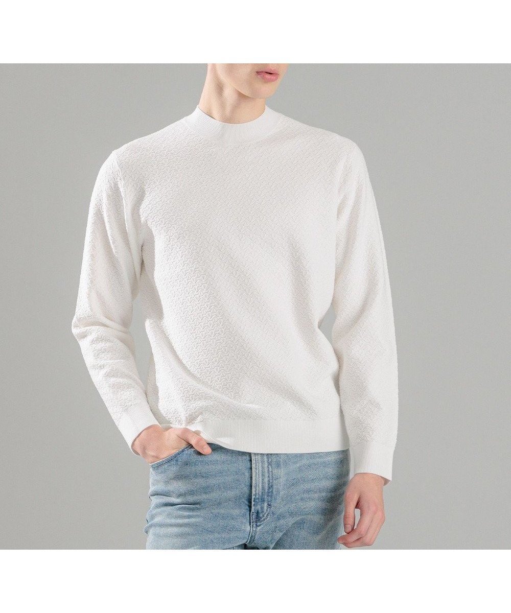 【ジョゼフ オム/JOSEPH HOMME / MEN】のヴィスコースリンクス モックネックニット インテリア・キッズ・メンズ・レディースファッション・服の通販 founy(ファニー) 　ファッション　Fashion　メンズファッション　MEN　トップス・カットソー　Tops/Tshirt/Men　ニット　Knit Tops　シンプル　Simple　セーター　Sweater　フィット　Fit　ベーシック　Basic　メランジ　Melange　モックネック　Mock Neck　レギュラー　Regular　ロング　Long　夏　Summer　春　Spring　S/S・春夏　Ss・Spring/Summer　長袖　Long Sleeve　ホワイト系|ID: prp329100004483075 ipo3291000000031604564