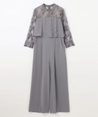 【グレース コンチネンタル/GRACE CONTINENTAL】の刺繍ワイドサロペット グレー|ID: prp329100004483097 ipo3291000000031962521